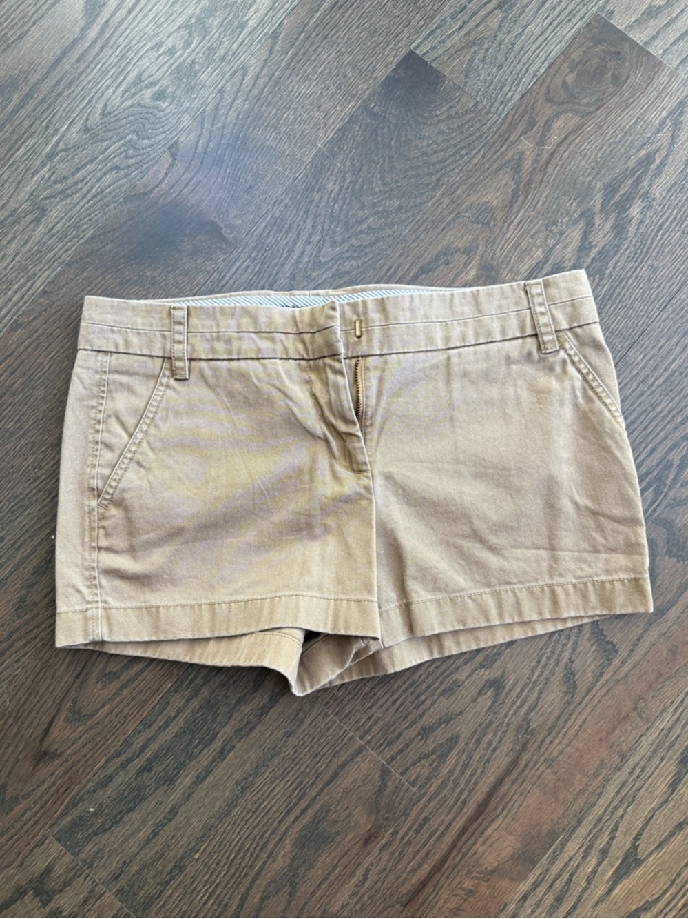 J. Crew Women's Tan Cotton Shorts - Classic Casual Short